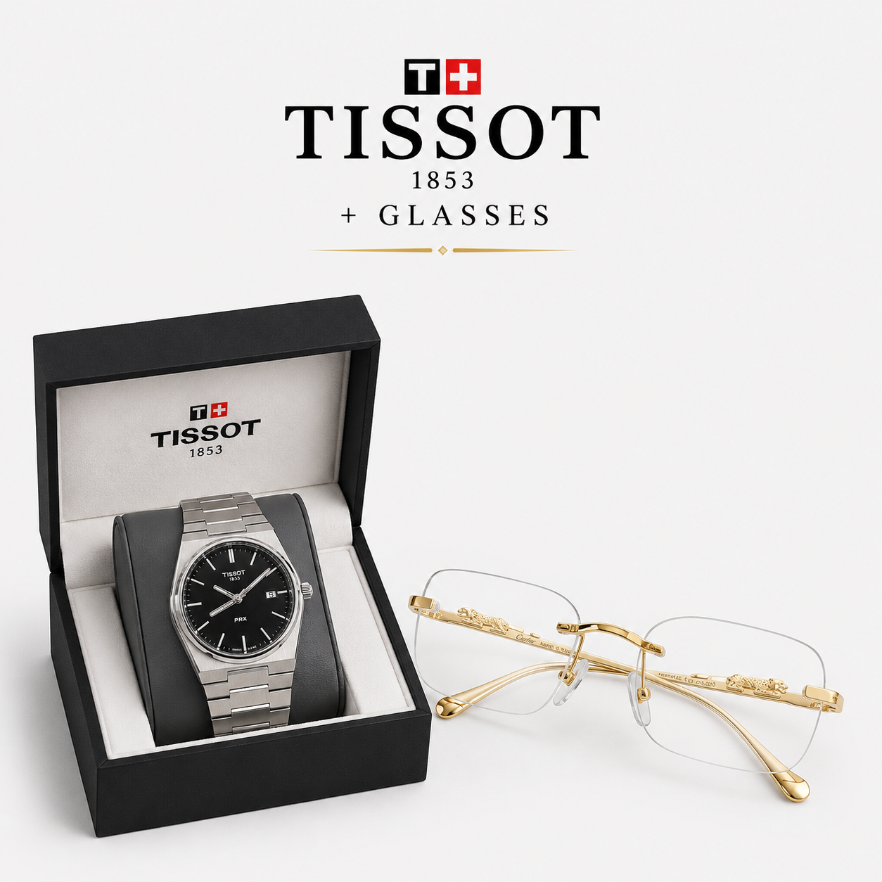 tissot & glasses