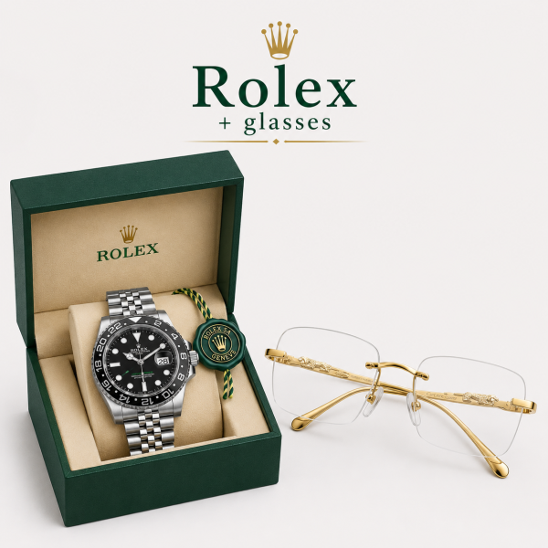 Rolex GMT & glasses
